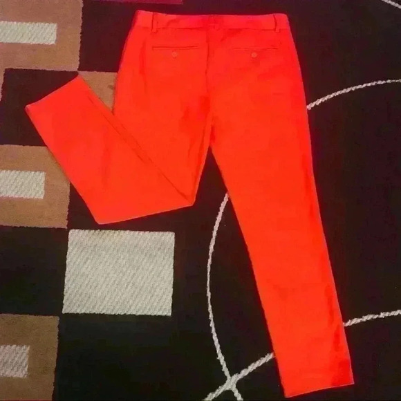 GAP CROPPED  Y2K RED PANTS TROUSER SIZE 0 - Picture 1 of 2